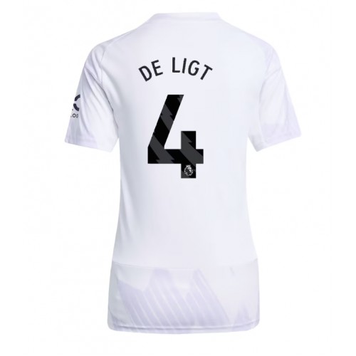 Manchester United Matthijs de Ligt #4 Replika Bortatröja Damer 2025-26 Kortärmad Manchester United Matthijs de Ligt #4 Replika Bortatröja Damer 2025-26 Kortärmad